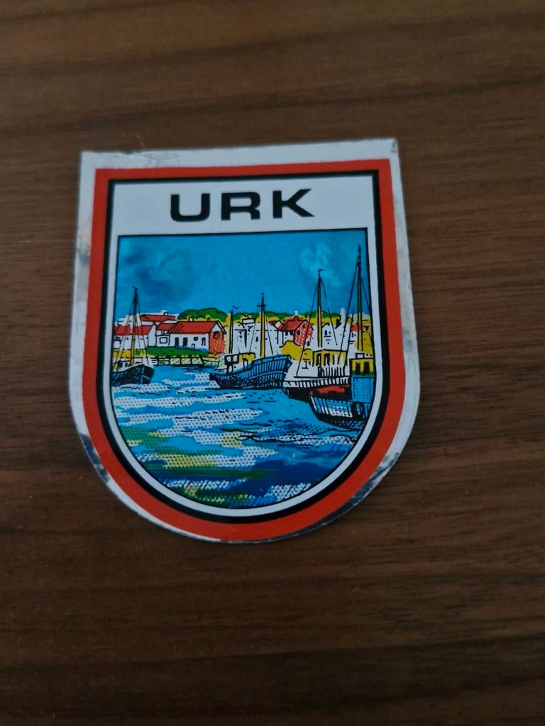 5473 Sticker Embleem URK, Verzamelen, Stickers, Ophalen of Verzenden, Bedrijf of Vereniging
