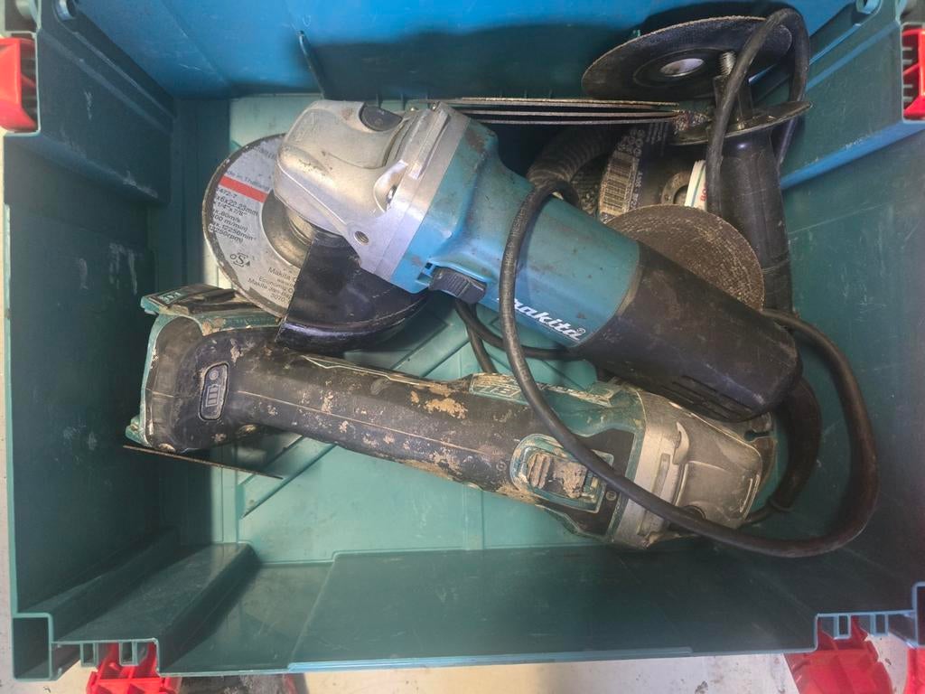 Slijptol op accu en slijptollen snoer, Ophalen