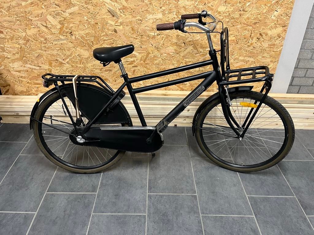 Zwarte kinderfiets - 24 inch Cortego Cargo Shimano Nexus 3, Gebruikt, Versnellingen, Minder dan 49 cm, Ophalen