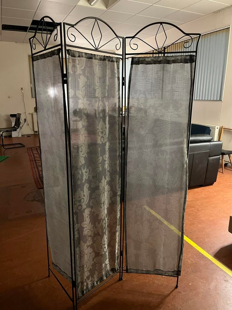 Metalen room divider, Huis en Inrichting, Woonaccessoires | Kamerschermen, Ophalen of Verzenden, Gebruikt