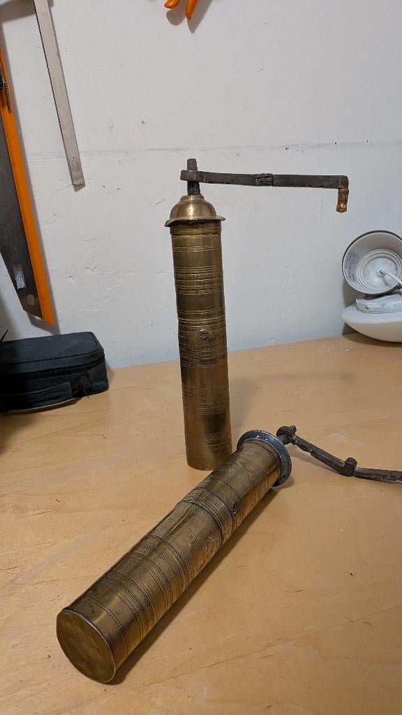 Koperen koffiemolens, Ophalen of Verzenden, Koper