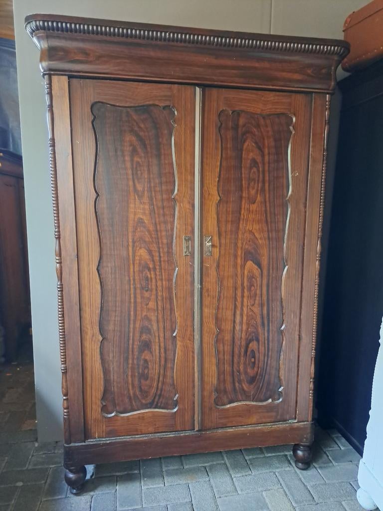 Originele biedermeier meidenkast linnenkast bezorgen mogelij, Ophalen of Verzenden