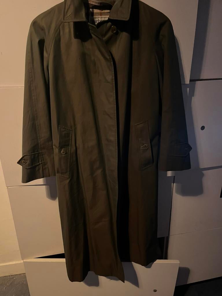Burberry jas, Ophalen of Verzenden, Gedragen, Maat 46 (S) of kleiner, Groen