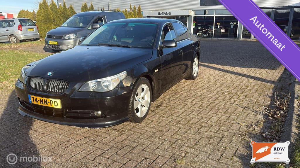 BMW 5-serie 520i, Auto's, Achterwielaandrijving, Gebruikt, Electronic Stability Program (ESP), Zwart