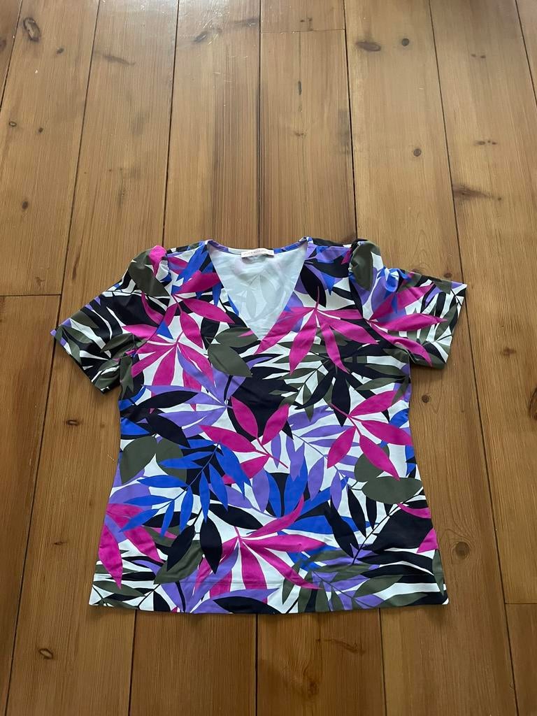 Leuke gekleurde travelstof top Studio Anneloes, L, Overige kleuren, Verzenden, Maat 42/44 (L), Zo goed als nieuw