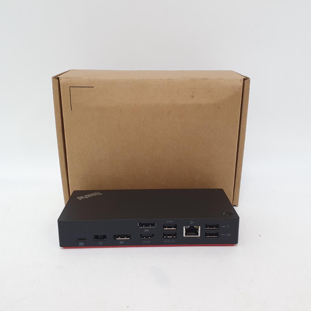 Lenovo USB-C Dock Gen2 Compleet in Doos in Nette Staat, Ophalen of Verzenden, Zo goed als nieuw, Telefoon