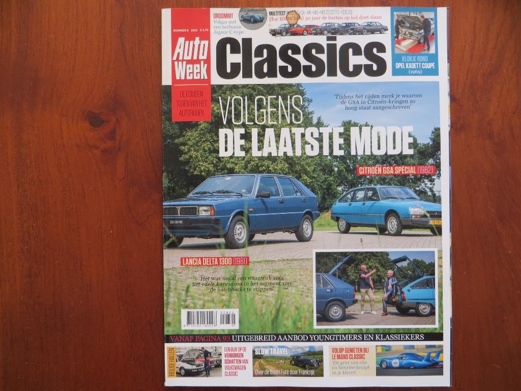 Autoweek Classics 8 2022 Lancia Delta, Citroën GSA Spécial, Ophalen of Verzenden, Nieuw, Citroën