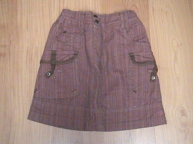 Persival donkerbruine / rode rok met verstelbare elastiek, Kinderen en Baby's, Kinderkleding | Maat 134, Gebruikt, Meisje, Jurk of Rok