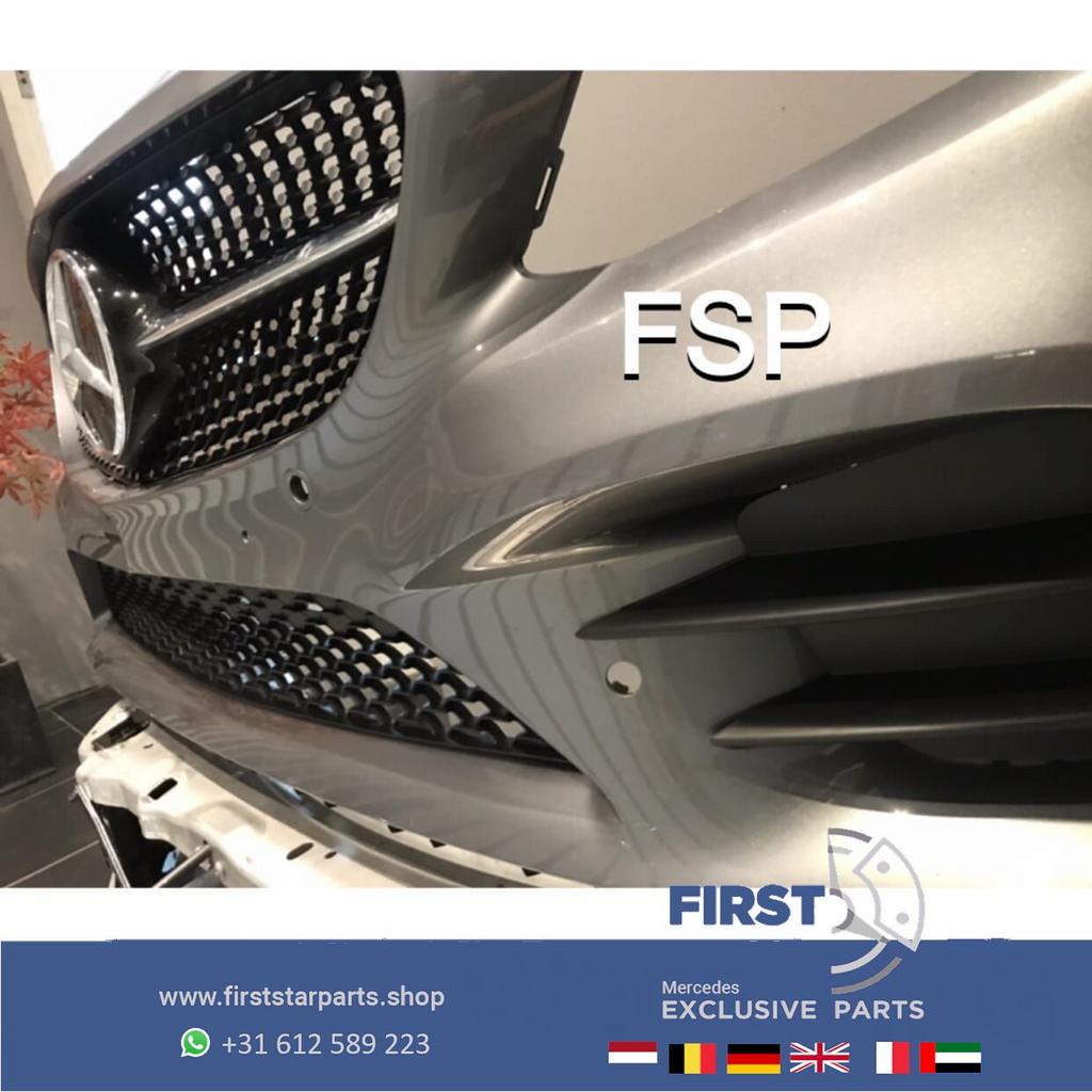 W205 C205 43 AMG BUMPER COMPLEET Mercedes C Klasse 43 ORIGIN, Gebruikt, -, Voor, Ophalen of Verzenden