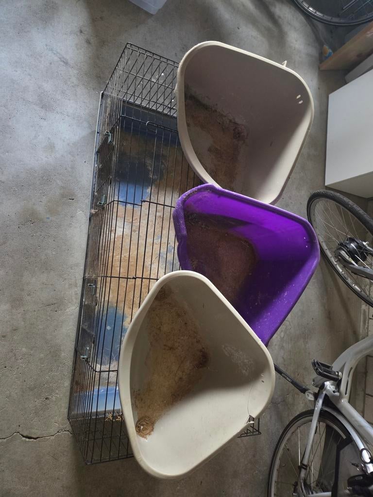 3x knaagdieren toiletbak, Ophalen of Verzenden, Gebruikt, Overige typen