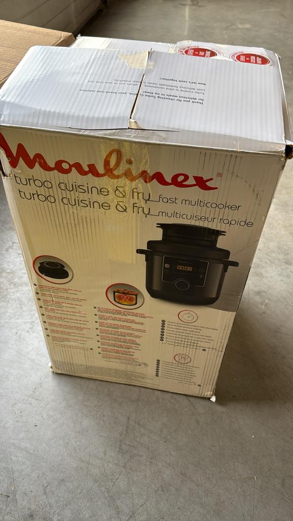 Moulinex Turbo Cuisine & Fry Multicooker - Nieuw in doos, Witgoed en Apparatuur, Keukenmixers, Nieuw, 2 tot 3 liter, 3 snelheden of meer