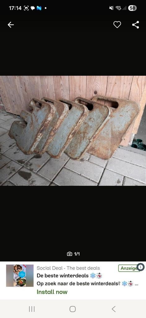 Deutz frontgewichten, Ophalen of Verzenden