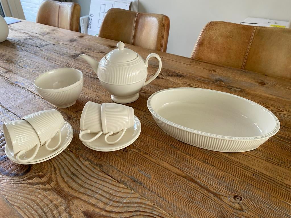 Wedgwood Windsor Servies: Theepot, Kopjes, Schalen, Ophalen, Gebruikt, Wedgwood, Aardewerk
