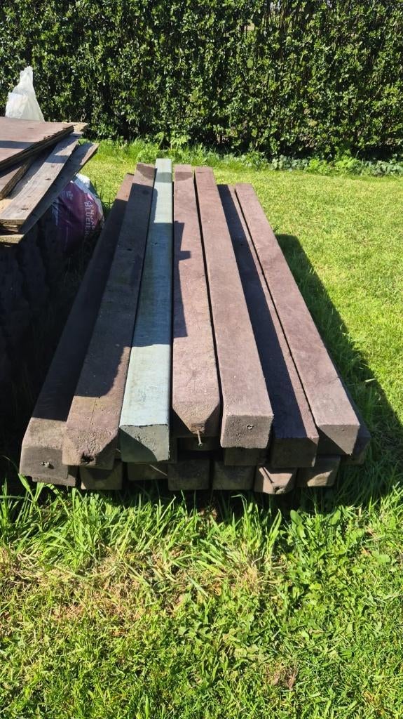 Kunststof palen 9x9x200 cm, Ophalen, Gebruikt, 180 tot 250 cm, Palen