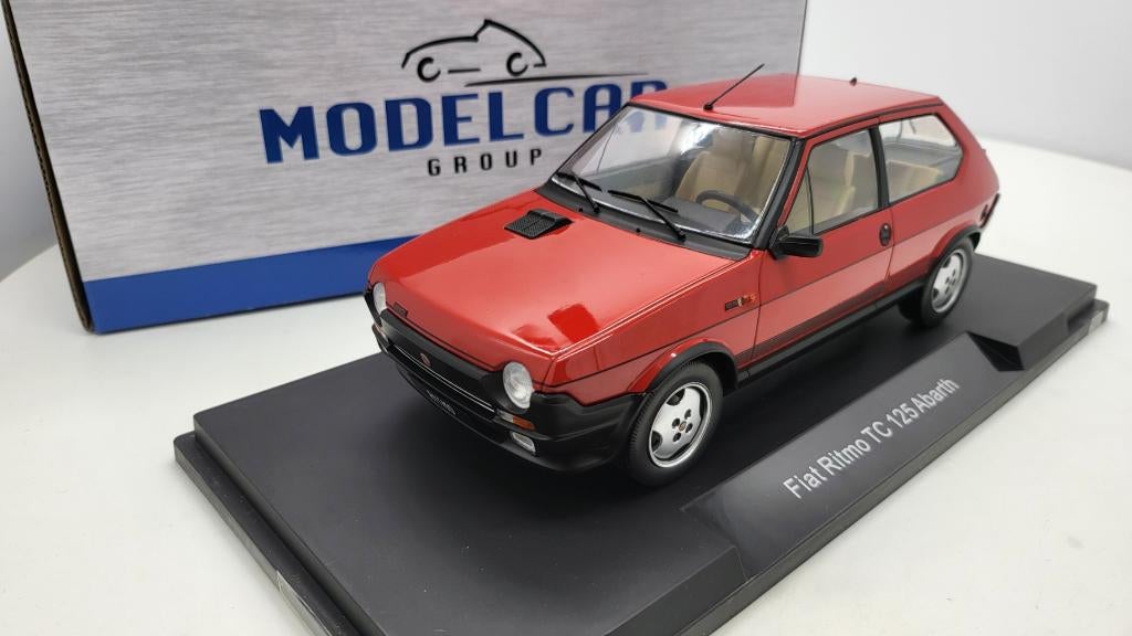Fiat Ritmo TC 125 Abarth Rood, Hobby en Vrije tijd, Modelauto's | 1:18, Ophalen of Verzenden, Nieuw, Auto, Overige merken