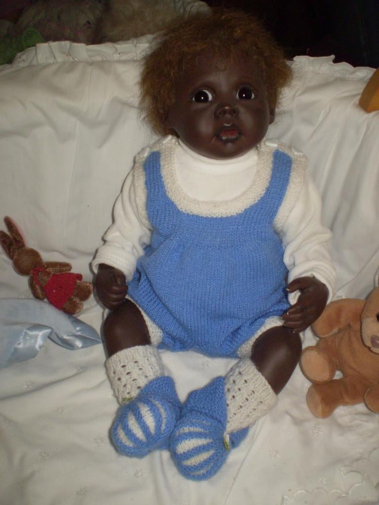 Reborn Baby van Gerlinde Feser, Ophalen of Verzenden, Zo goed als nieuw, Babypop, Levensecht of Reborn