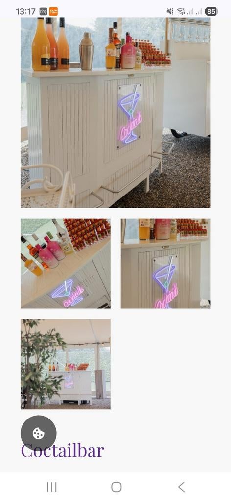 Cocktailbar, joucebar,  bruiloft decoratie te koop, Hobby en Vrije tijd, Ophalen of Verzenden, Zo goed als nieuw