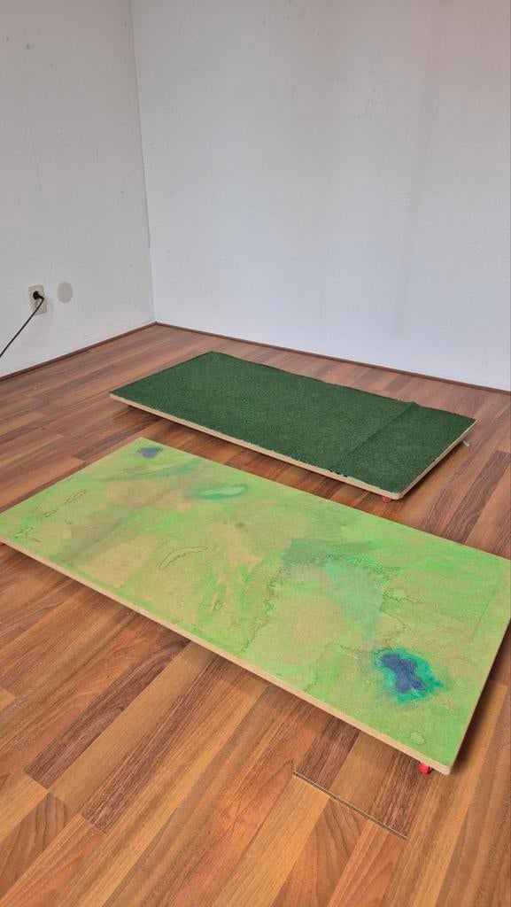 Speelplaten met wieltjes, Ophalen