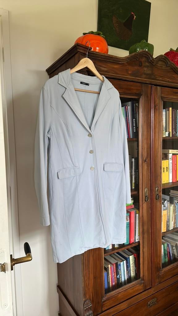 Fraai lichtblauw Purdey jasje maat xl, Ophalen of Verzenden, Zo goed als nieuw, Maat 42/44 (L), Blauw