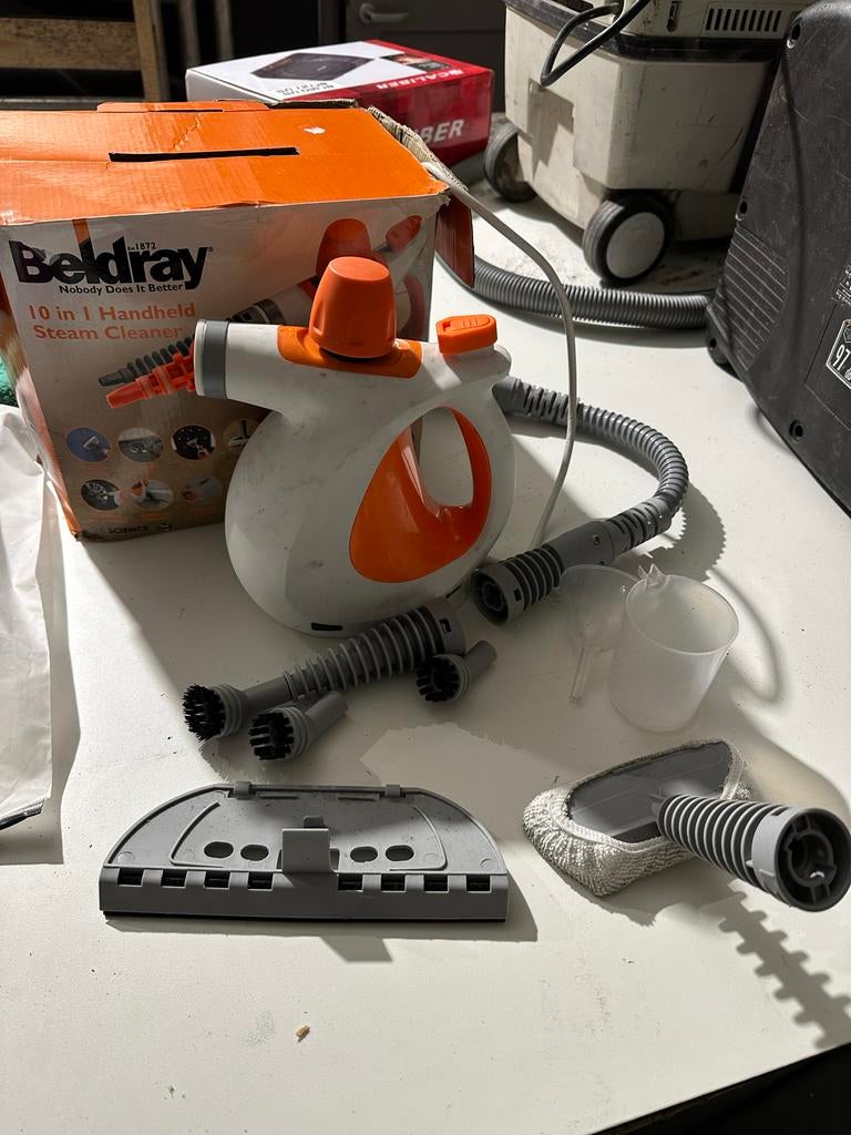 Beldray 10-in-1 Handstoomreiniger - Krachtig & Veelzijdig, Ophalen of Verzenden, Gebruikt, Stoomreiniger