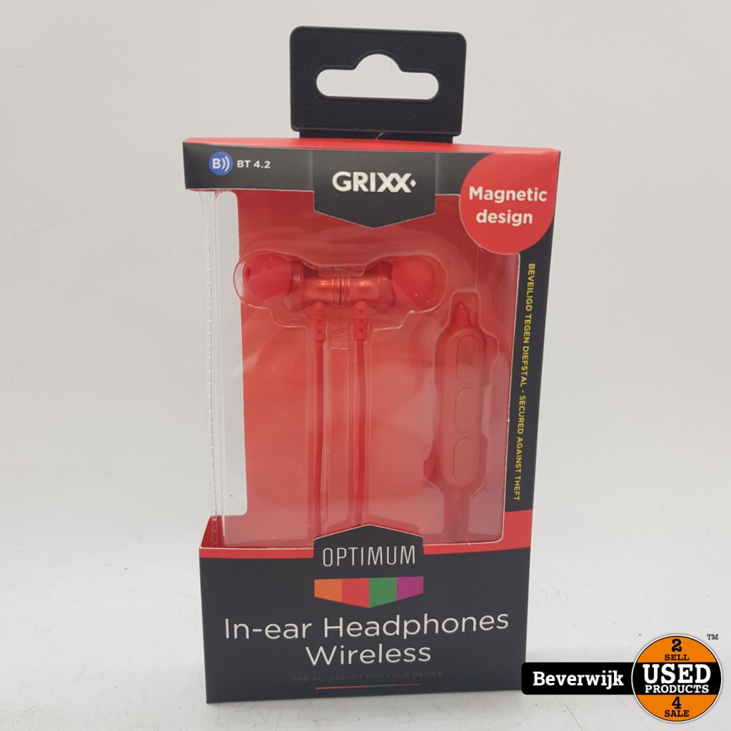Grixx In-Ear Headphone Wireless | Red - Nieuw!, Flex Ltd., Nieuw, https://flex.com/contact-us, Nobelstraat 10, 5807 GA Oostrum