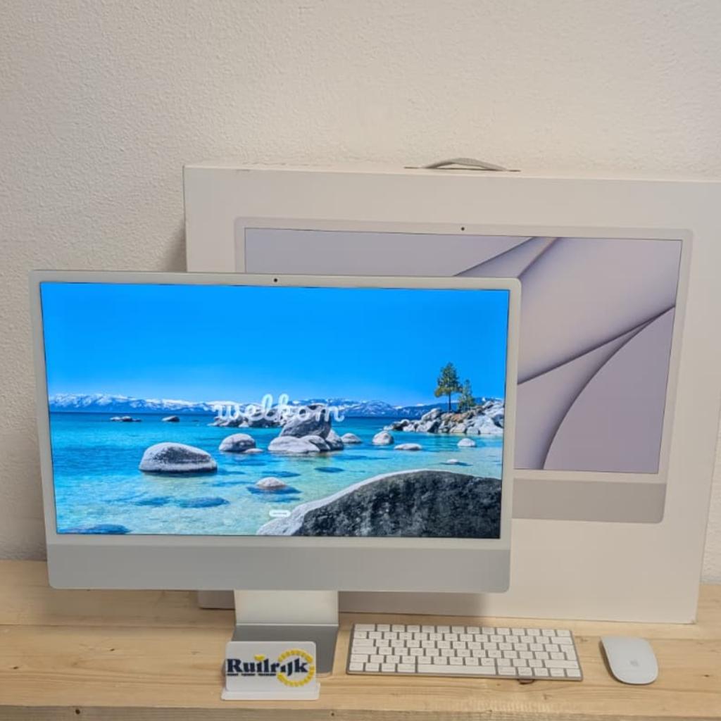 Apple iMac 2021 m1 8Gb 256Gb SSD Zilver - Computer - ZGAN, Computers en Software, Apple Desktops, Ruilrijk, Zo goed als nieuw