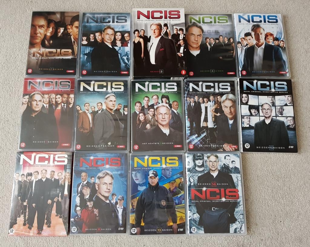 Ncis seizoen 1 t/m 14 complete dvd serie politie crime bones, Vanaf 12 jaar, Verzenden, Zo goed als nieuw, Boxset
