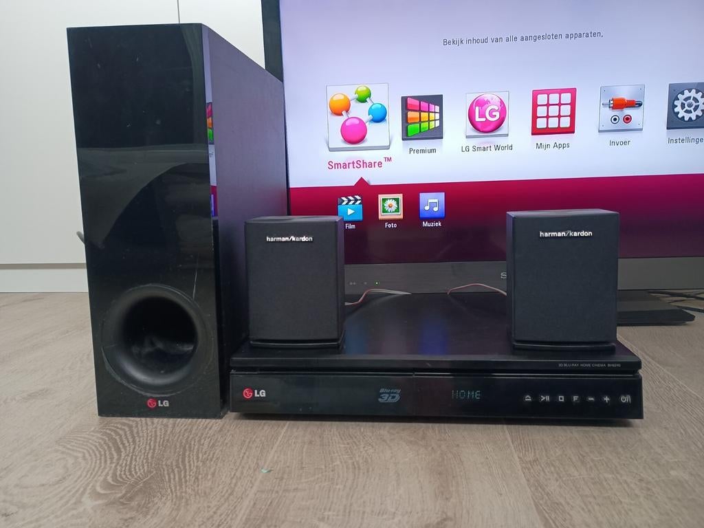 LG Home Cinema Set DVD BlueRay Bluetooth 3D, Ophalen of Verzenden, Gebruikt, Overige merken, Blu-ray-speler