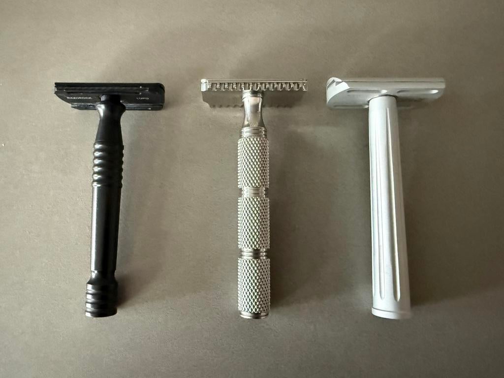 Safety razor, Ophalen of Verzenden, Zo goed als nieuw, Gehele gezicht