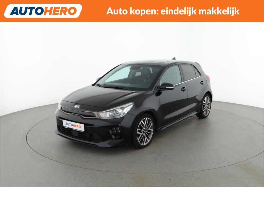 Kia Rio 1.0 TGDI DynamicPlusLine l PK77039 l (bj 2020), Auto's, Kia, 450 kg, Gebruikt, Leder en Stof, 19 km/l