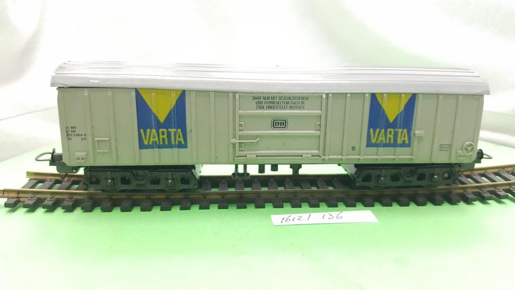 Lima HO 3183 DB Varta goederen wagon 1975, Gelijkstroom, Wagon, Ophalen of Verzenden, Zo goed als nieuw