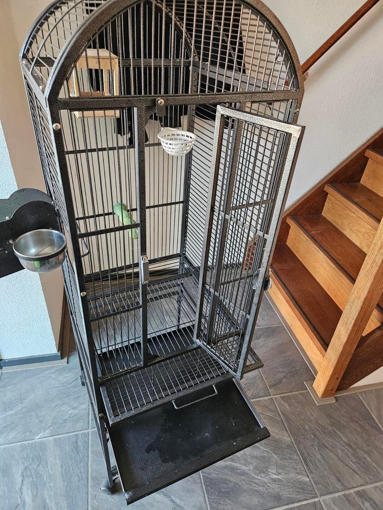 Vogelkooi, Dieren en Toebehoren, Vogels | Hokken en Kooien, Ophalen of Verzenden, Zo goed als nieuw, Metaal, Vogelkooi