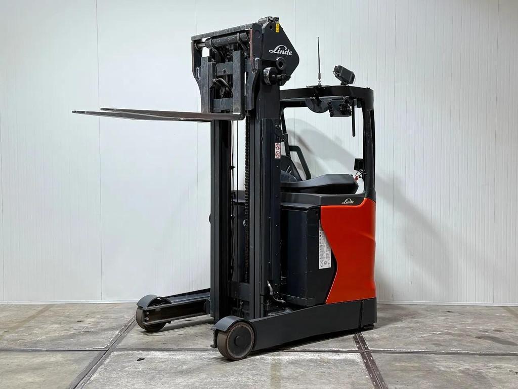 Linde R16 2020 triplex Freelift sideshift camera HL1007, 1000 tot 2000 kg, Elektrisch, Reachtruck, Linde