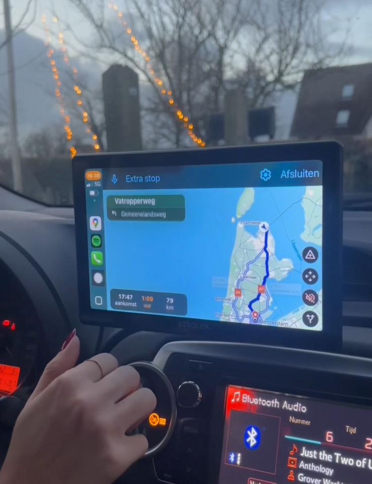 Strolox Carplay scherm navigatie eenvoudig aan te sluiten, Ophalen of Verzenden, Nieuw