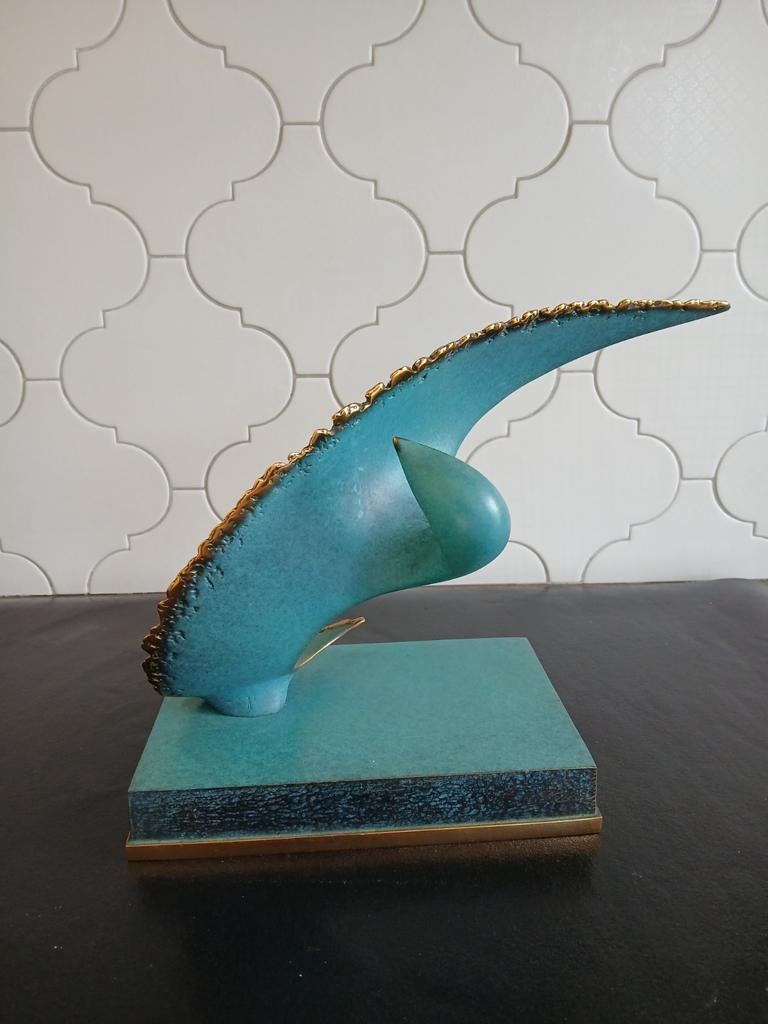 Bronzen urn met goud afgewerkt, Ophalen of Verzenden