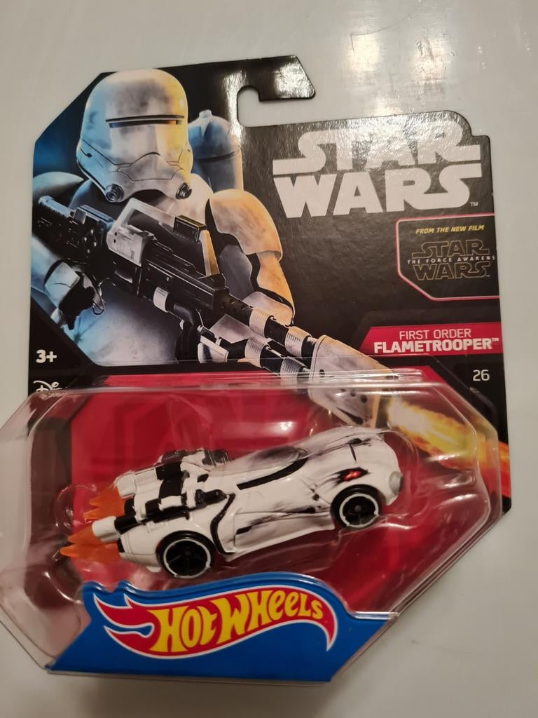 Nr.26 First Order Flametroopers 1:64 Star Wars ( Hotwheels), Verzamelen, Star Wars, Ophalen of Verzenden, Nieuw, Overige typen