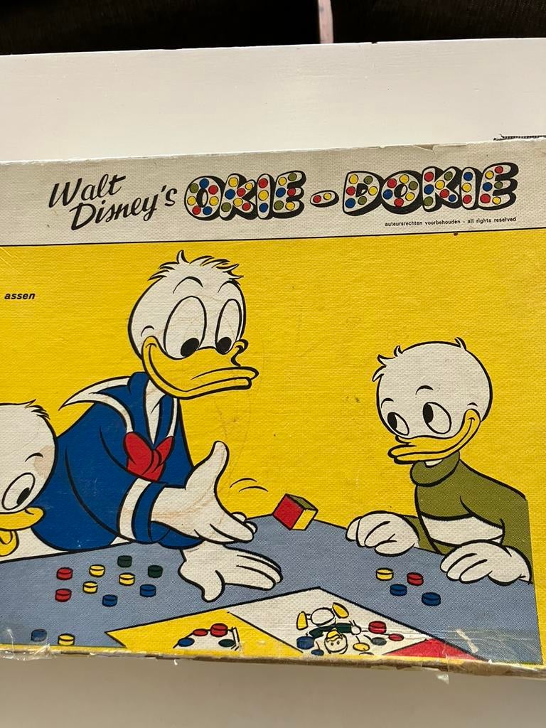 Vintage spel Okie-Dokie van Walt Disney, Ophalen of Verzenden, Gebruikt
