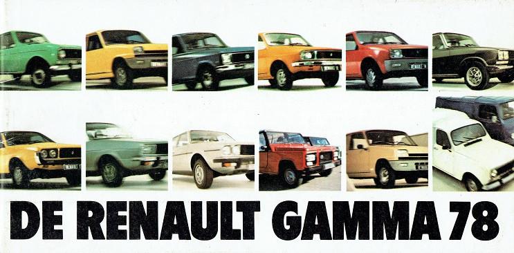 Folder Renault modellen (niet compleet - 1978), Verzenden, Gelezen, Renault