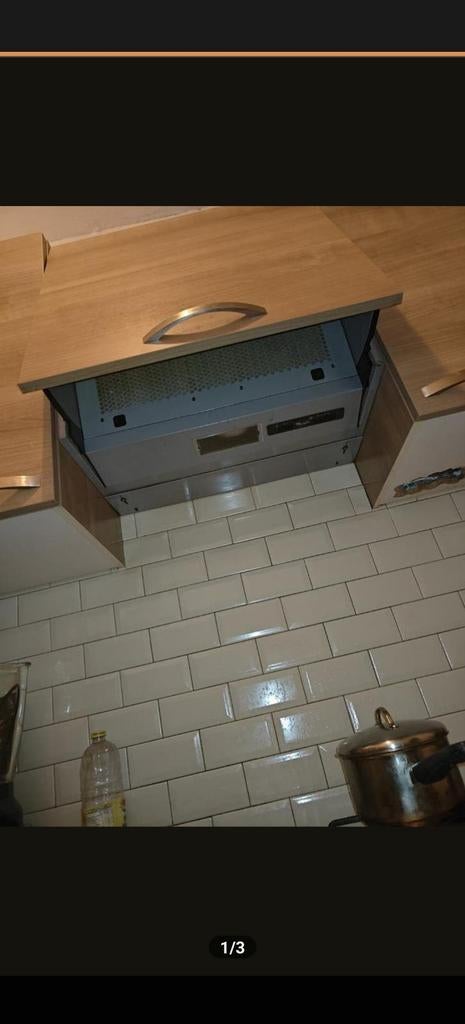 Whirlpool inbouw afzuigkap, Witgoed en Apparatuur, Afzuigkappen, Ophalen, Gebruikt, Inbouw