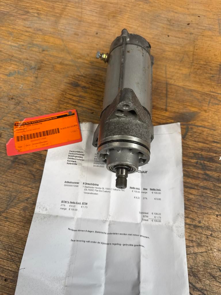 Startmotor Honda GL 1500 Goldwing / Valkyrie F6C, Ophalen of Verzenden, Gebruikt