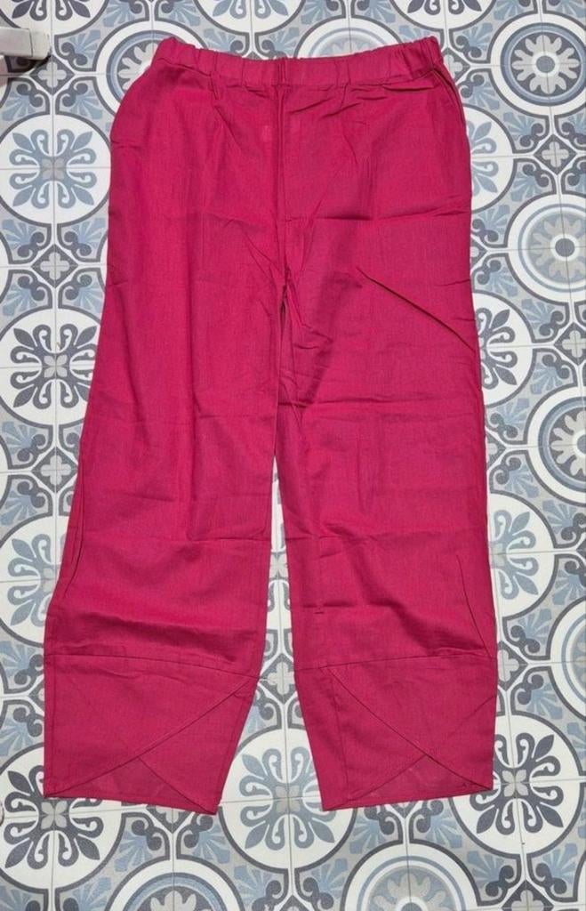 Nieuwe dunne rode kuit broek maat L 100% katoen, Maat 42/44 (L), Nieuw, Ophalen of Verzenden, Lang