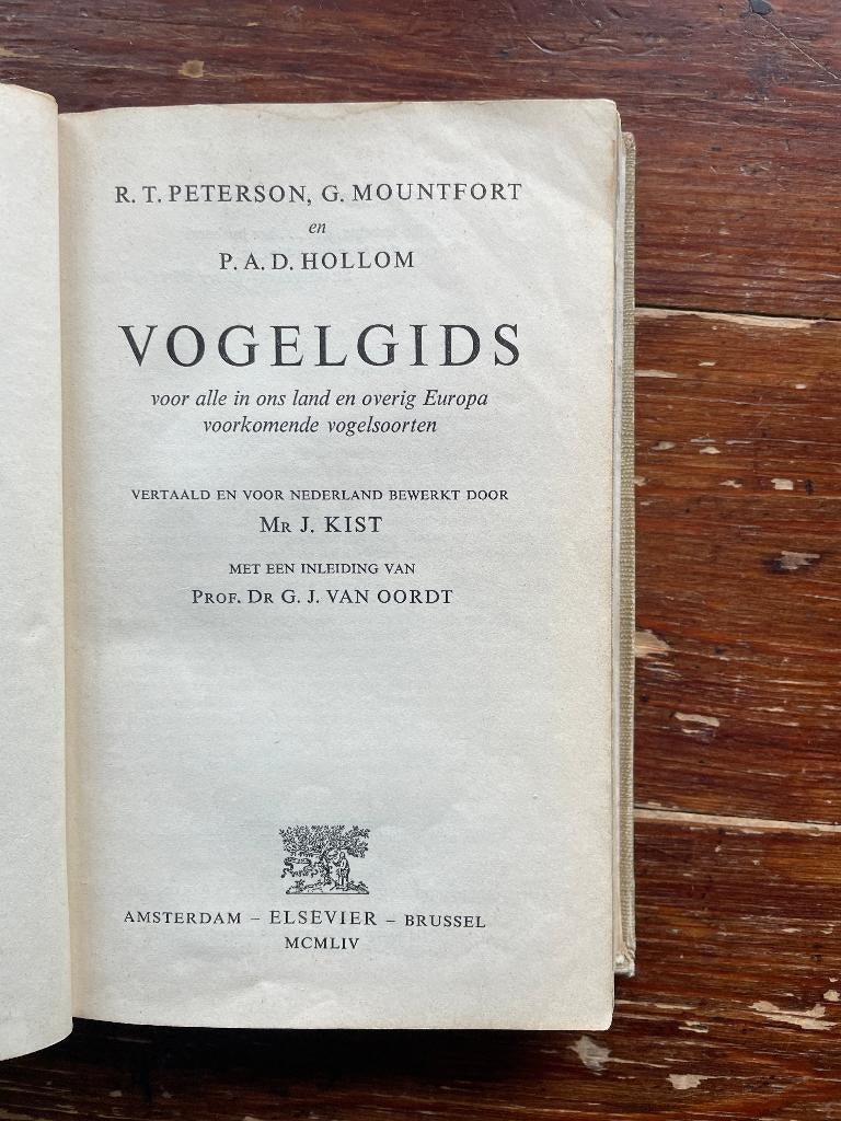 R.T. Peterson / G. Mountfort Vogelgids 1954 eerste druk!, Boeken, Gelezen, Ophalen of Verzenden, Vogels, R.T. Peterson / G. Mountfort /  P.A.D. Hollom