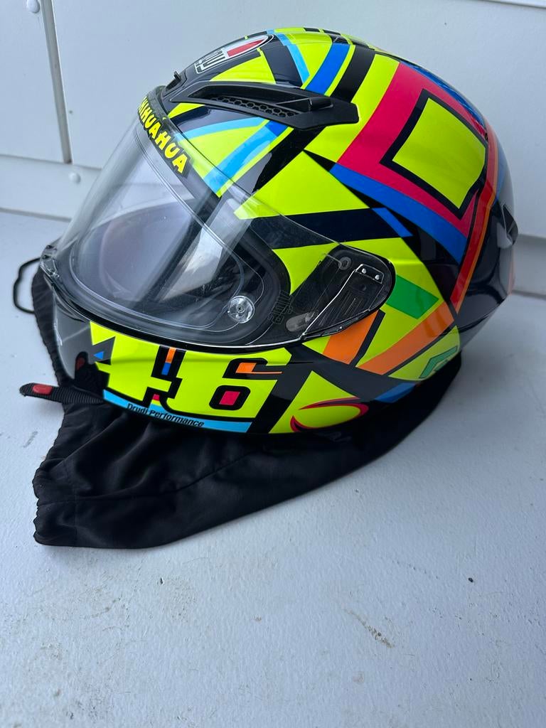 AGV Valentino Rossi Helm - Maat M, M, Heren, Ophalen of Verzenden, Tweedehands