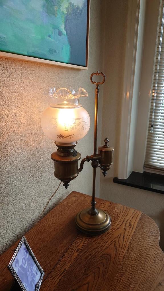 oude olielamp, Antiek en Kunst, Antiek | Lampen, Ophalen of Verzenden