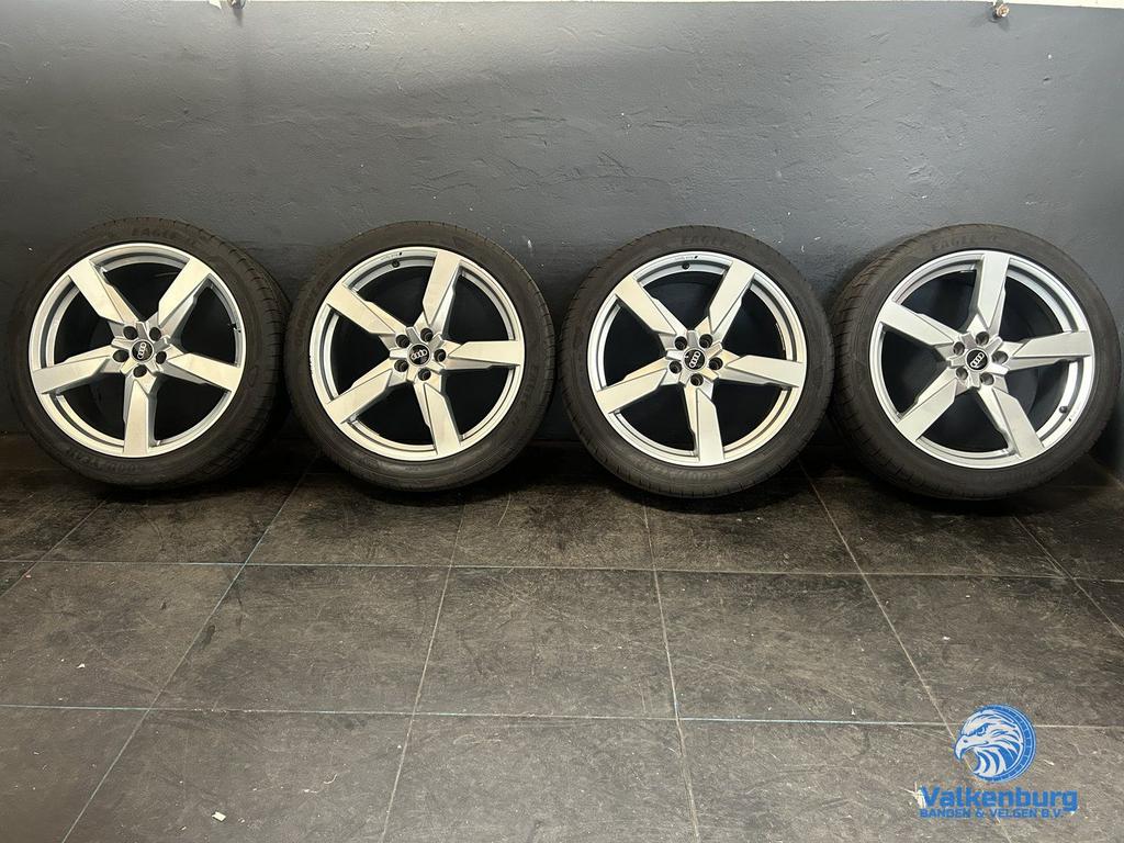 6-7mm! Originele Audi Q5 SQ5 80A Polygon 21 inch velgen 5x11, Gebruikt, 255 mm, -, -