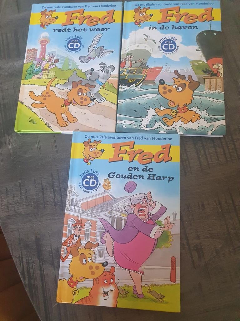 Te koop 4 nieuwe boekjes van Fred met cd, Boeken, Luisterboeken, Ophalen of Verzenden
