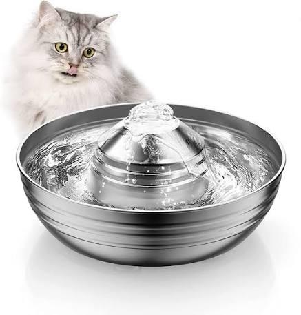 Kattenfontein - drinkbak RVS, Ophalen of Verzenden, Zo goed als nieuw