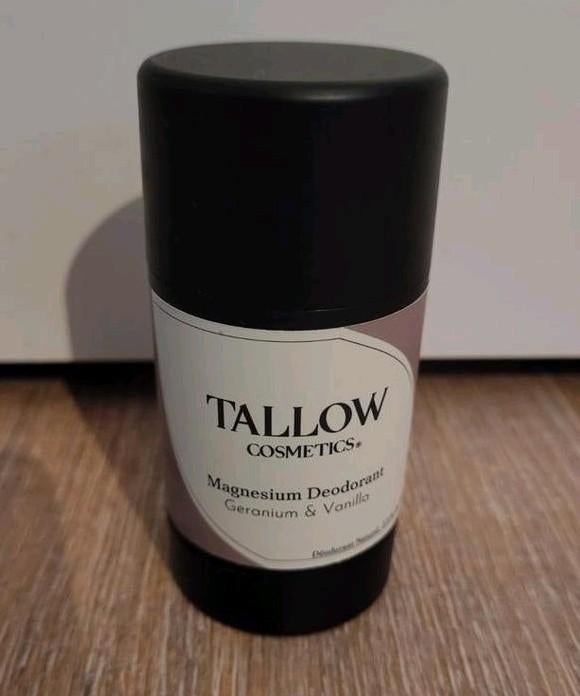 Nieuw! Tallow Cosmetics magnesium deo geranium & vanille, Sieraden, Tassen en Uiterlijk, Uiterlijk | Lichaamsverzorging, Ophalen of Verzenden