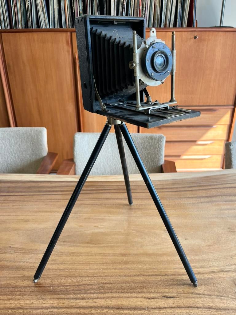 Toffe antieke camera balgcamera middenformaat, Ophalen of Verzenden, Gebruikt, Compact, Overige Merken