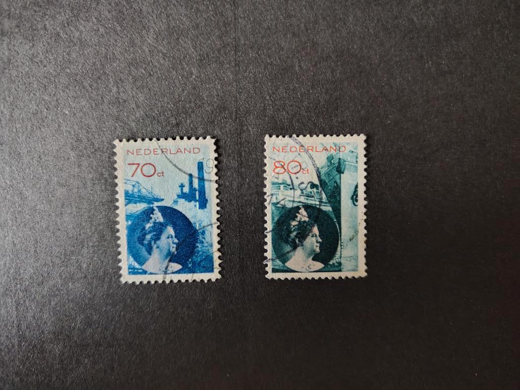 Koningin Wilhelmina 1931-1933 NVPH 236-237, Verzenden, T/m 1940, Gestempeld